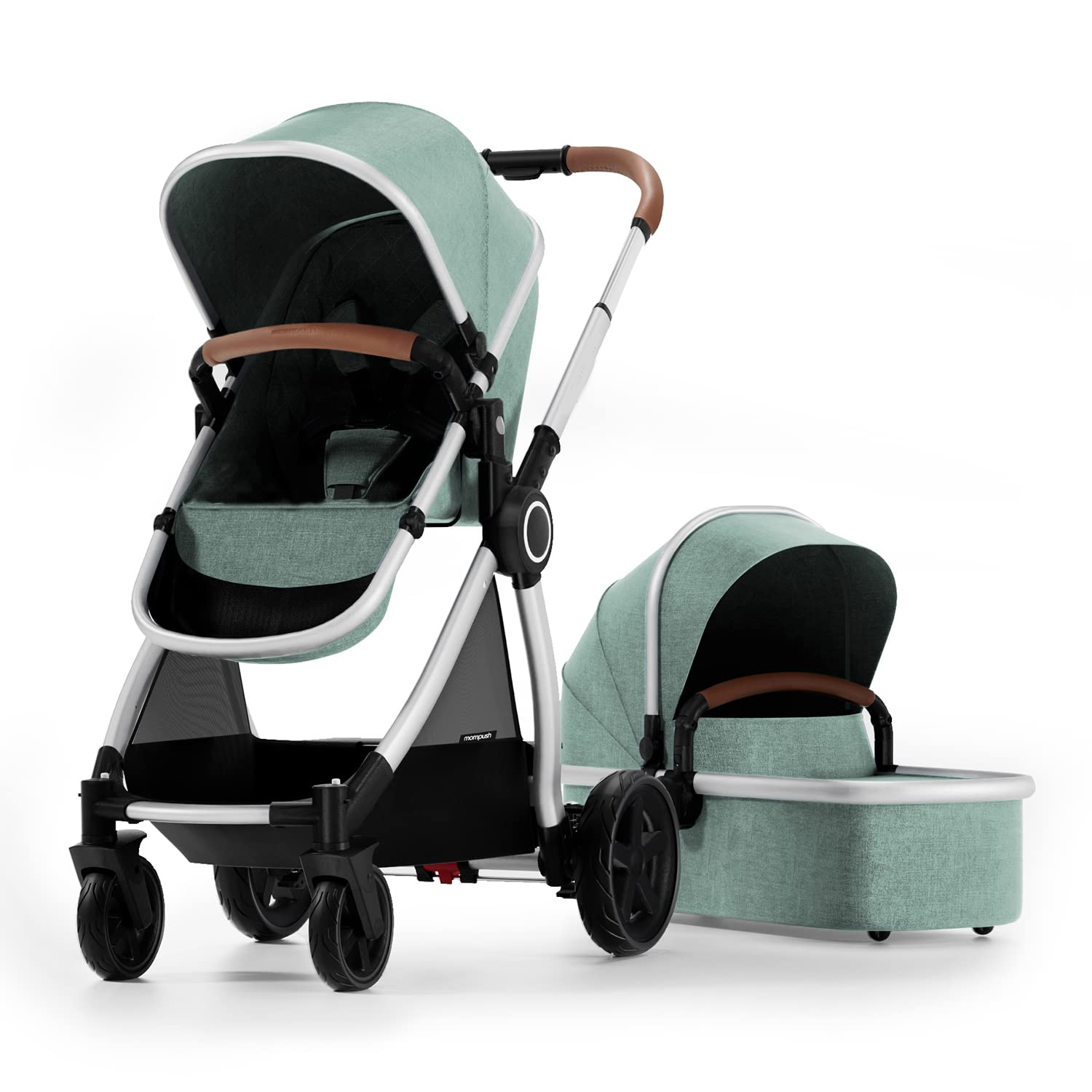 Baby Stroller with Removable Bassinet - Full-Size Baby Strollers for Comfortable Outings with Baby - Toddler Stroller with Reversible Stroller Seat - Smooth Glide Bassinet Stroller