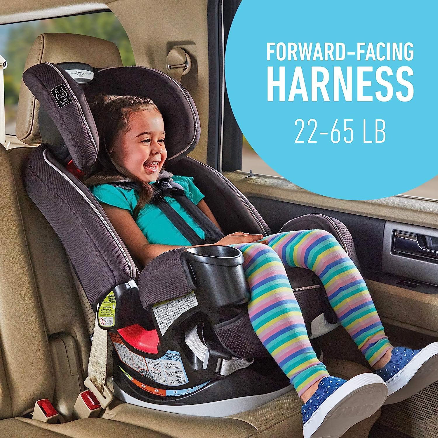 Grows4Me 4 in 1 Car Seat, Infant to Toddler Car Seat with 4 Modes, West Point