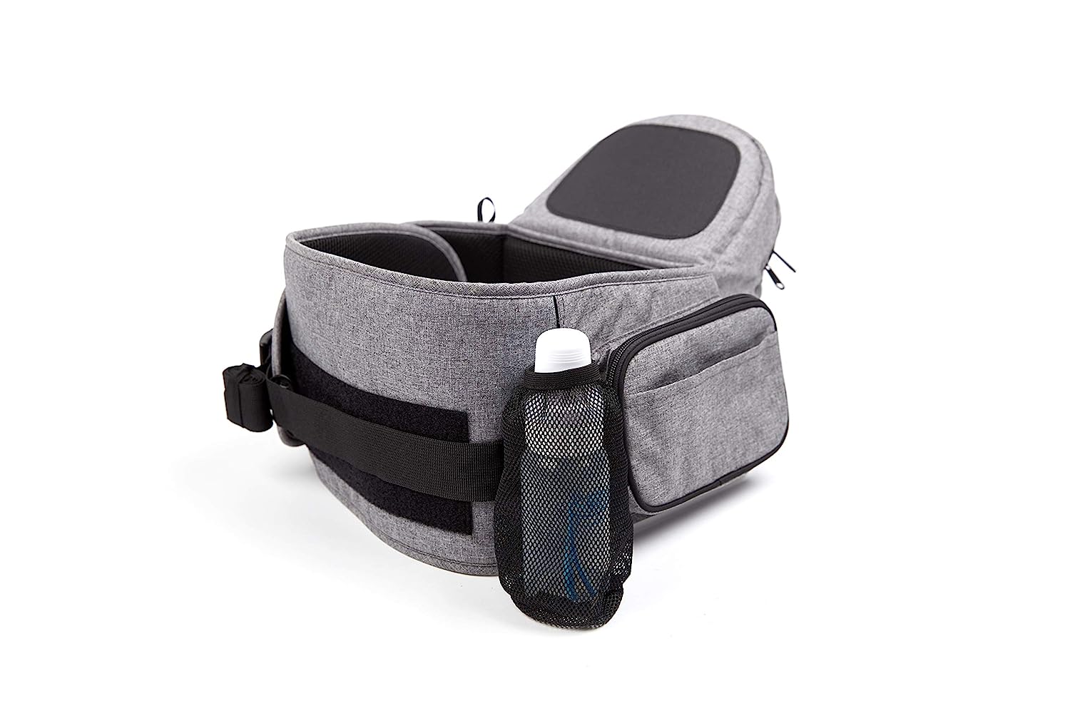 Safety-Certified Hip Seat Baby Carrier - Moms Choice Award Winner,  Ergonomic Carrier & Extenders for Newborns & Toddlers (Carrier, Grey)