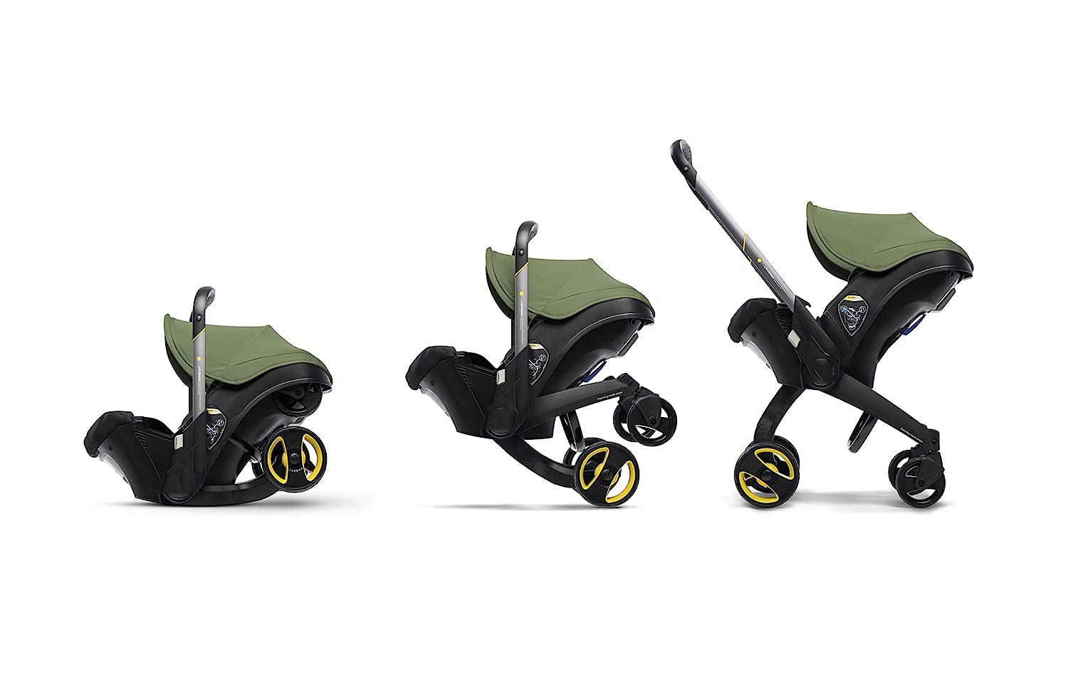 Infant Car Seat & Latch Base - Rear Facing, Car Seat to Stroller in Seconds - US Version, Nitro Black