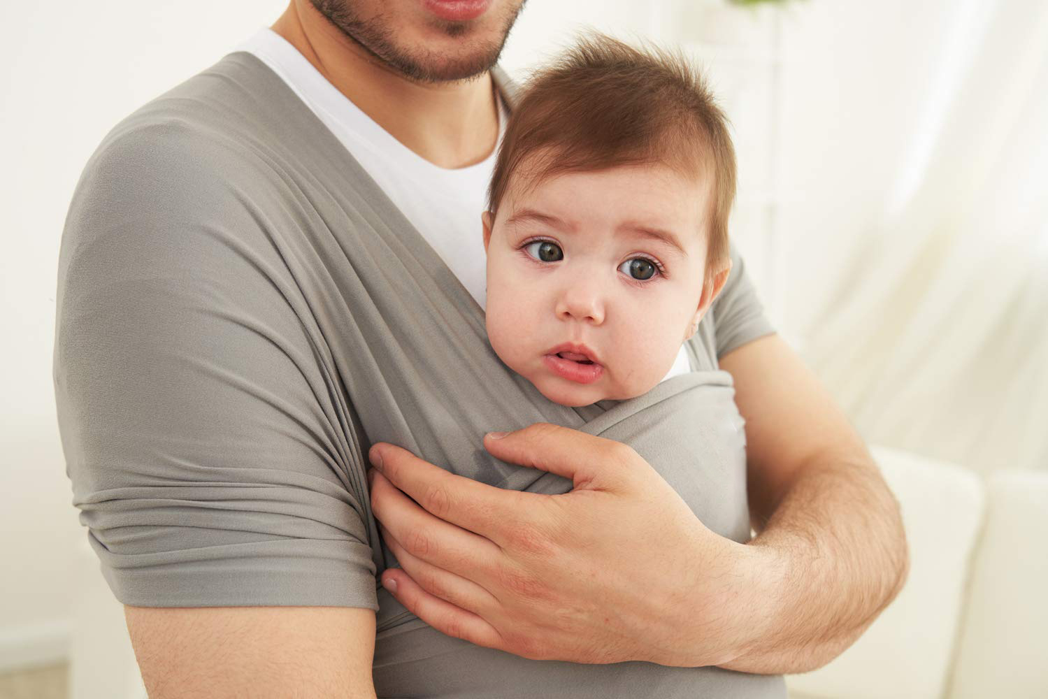 Baby Wrap Carrier,Hands Free Baby Carrier Sling,Lightweight,Breathable,Softness,Perfect for Newborn Infants and Babies Shower Gift,Black