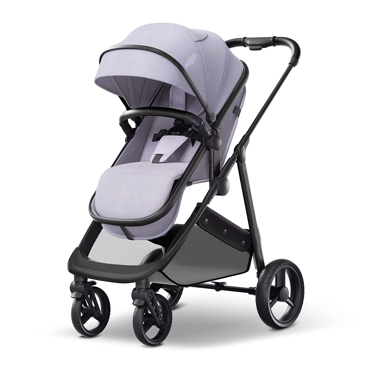 Convertible Baby Stroller with Bassinet Mode - Foldable Infant Stroller to Explore More as a Family - Toddler Stroller with Reversible Stroller Seat