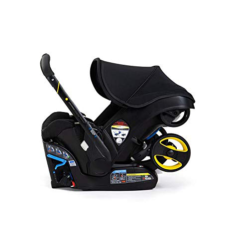 Infant Car Seat & Latch Base - Rear Facing, Car Seat to Stroller in Seconds - US Version, Nitro Black