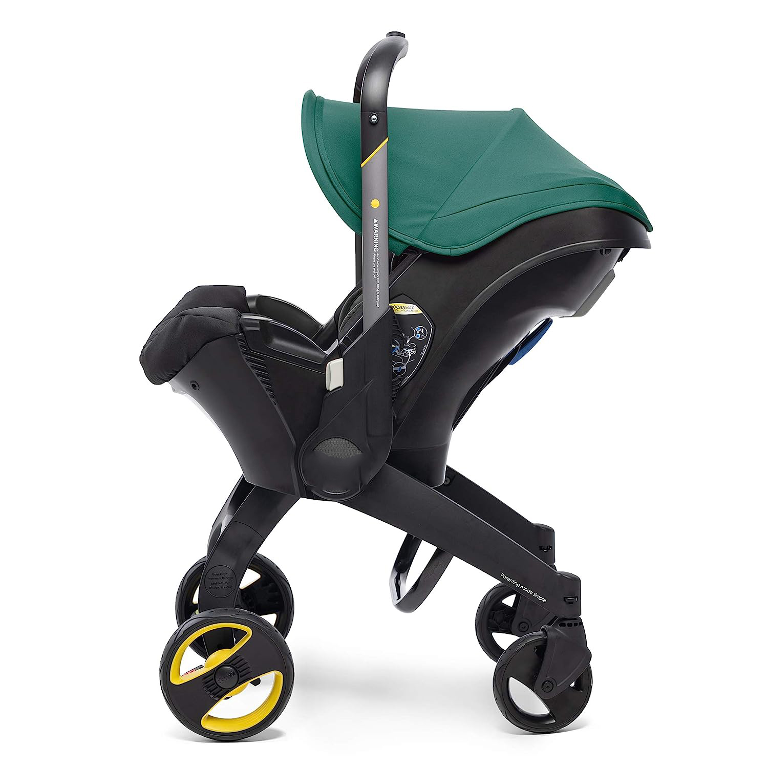 Infant Car Seat & Latch Base - Rear Facing, Car Seat to Stroller in Seconds - US Version, Nitro Black