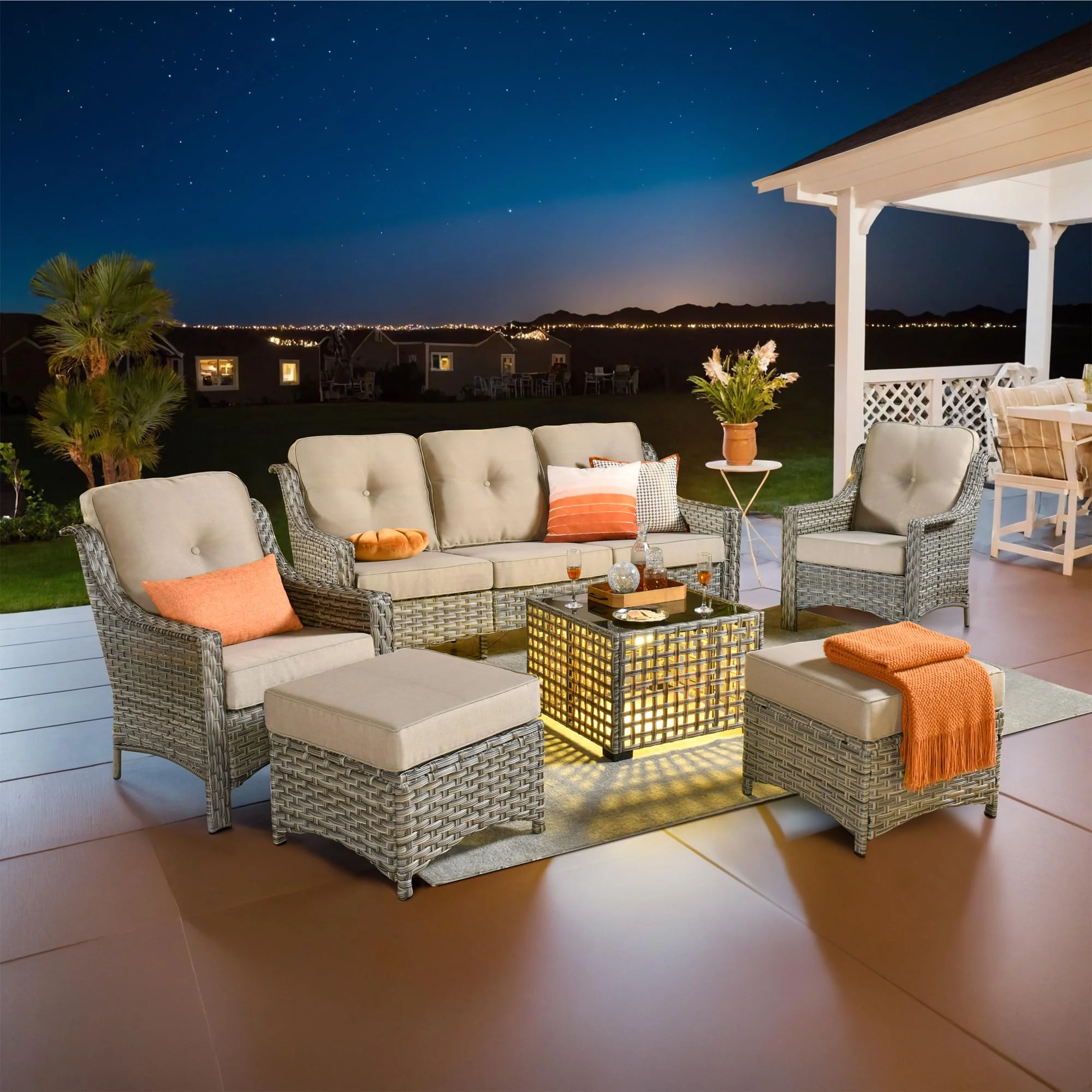 Ovios Conversation Set 6-Piece PAD Series