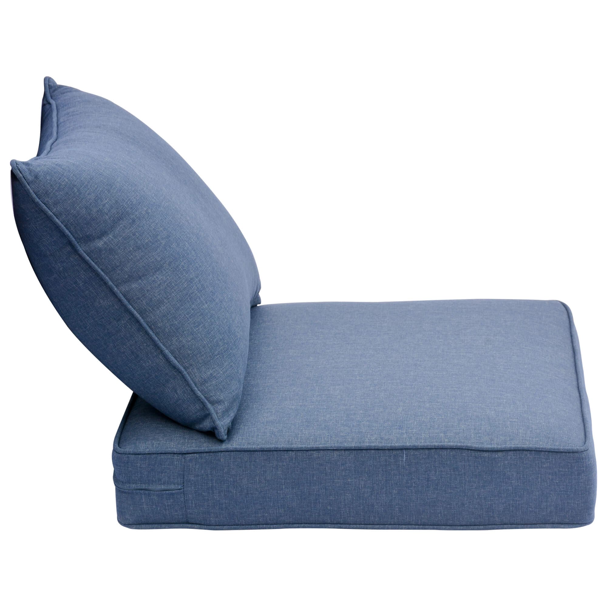 Ovios Replacement Seat Back Cushions Set with Olefin Fabric and Zipper, 24'' x 24'', Not Suitable for Ovios Patio Furniture