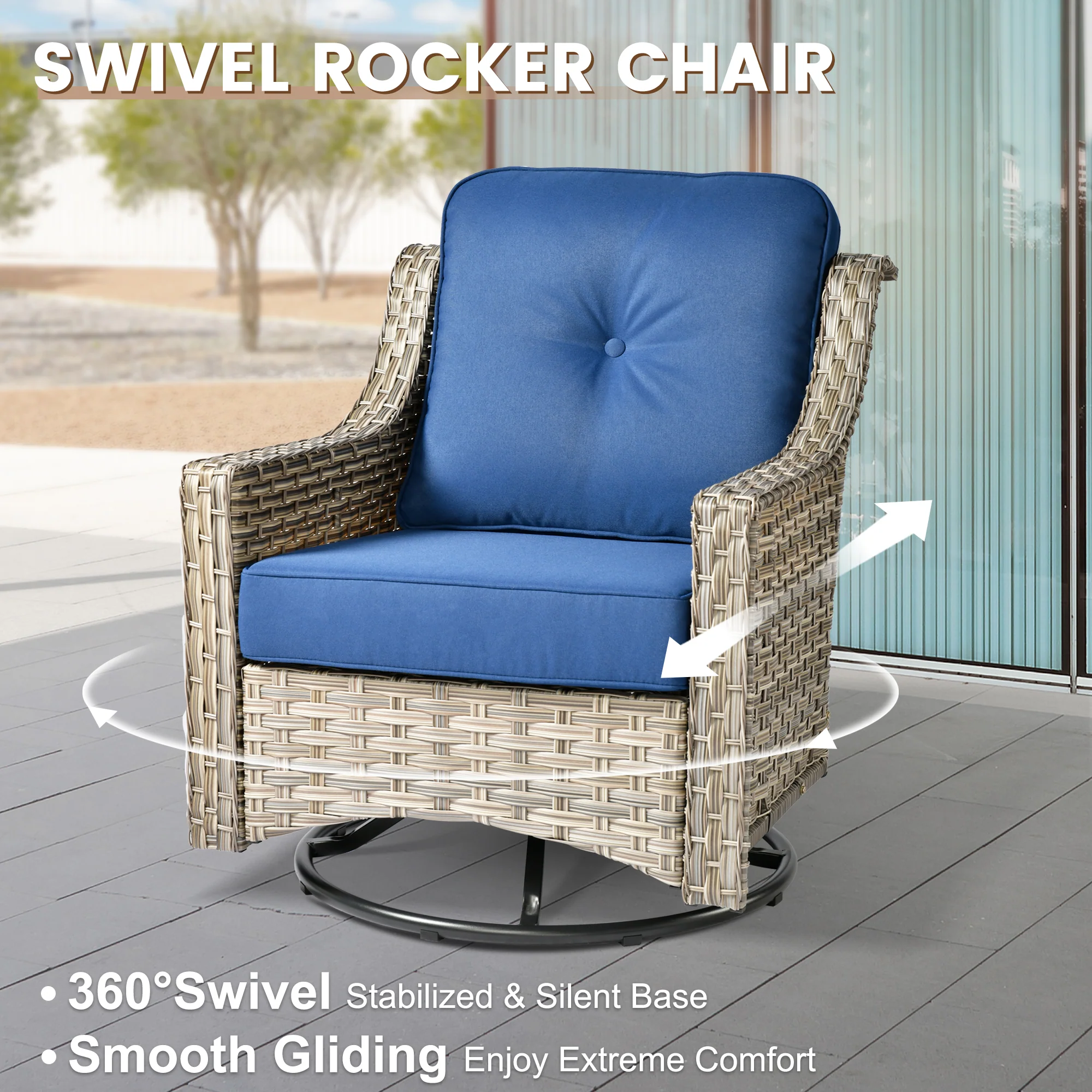 SKT Series - Sectional Outdoor Furniture Set 8-Piece