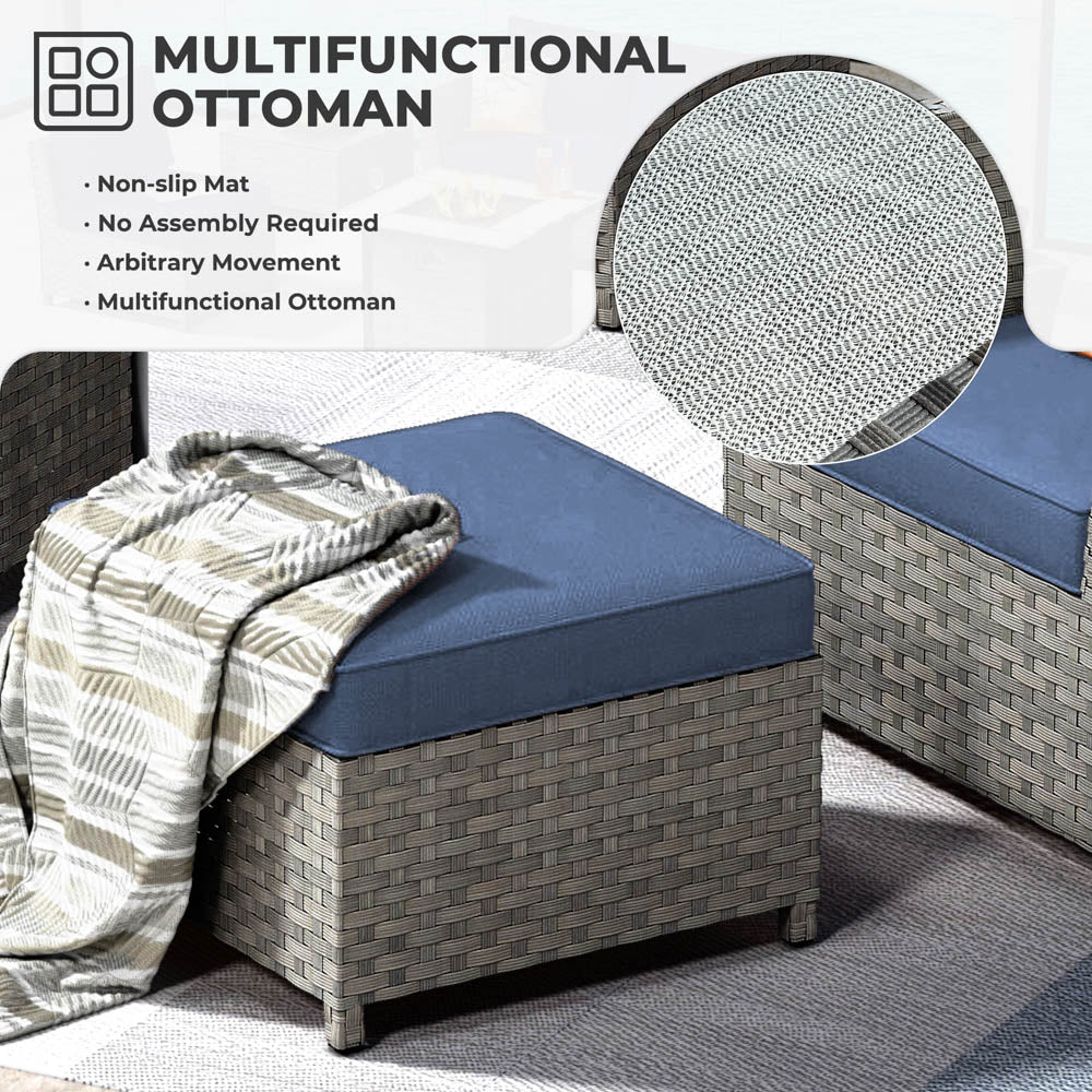 Ovios New Rimaru Series Patio Furniture Set 10-Piece include 42
