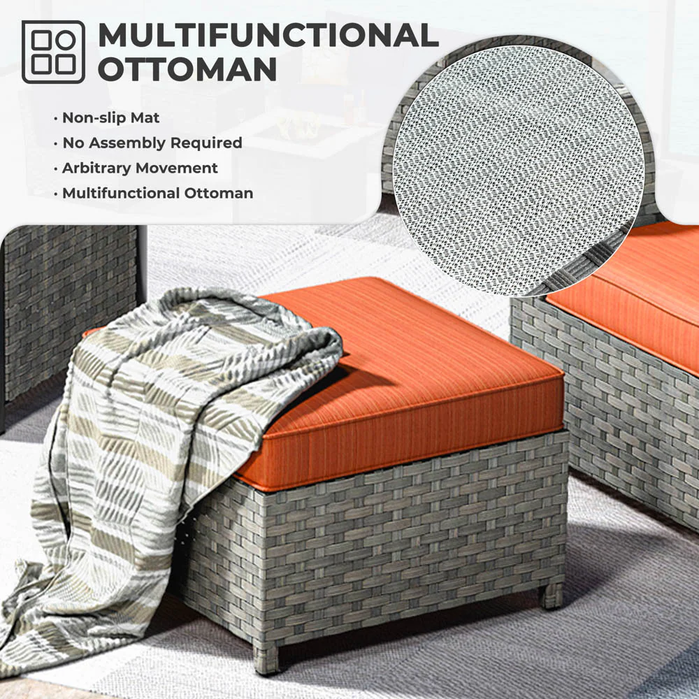 Ovios Patio Furniture Set New Rimaru 6-Piece, Fully Assembled