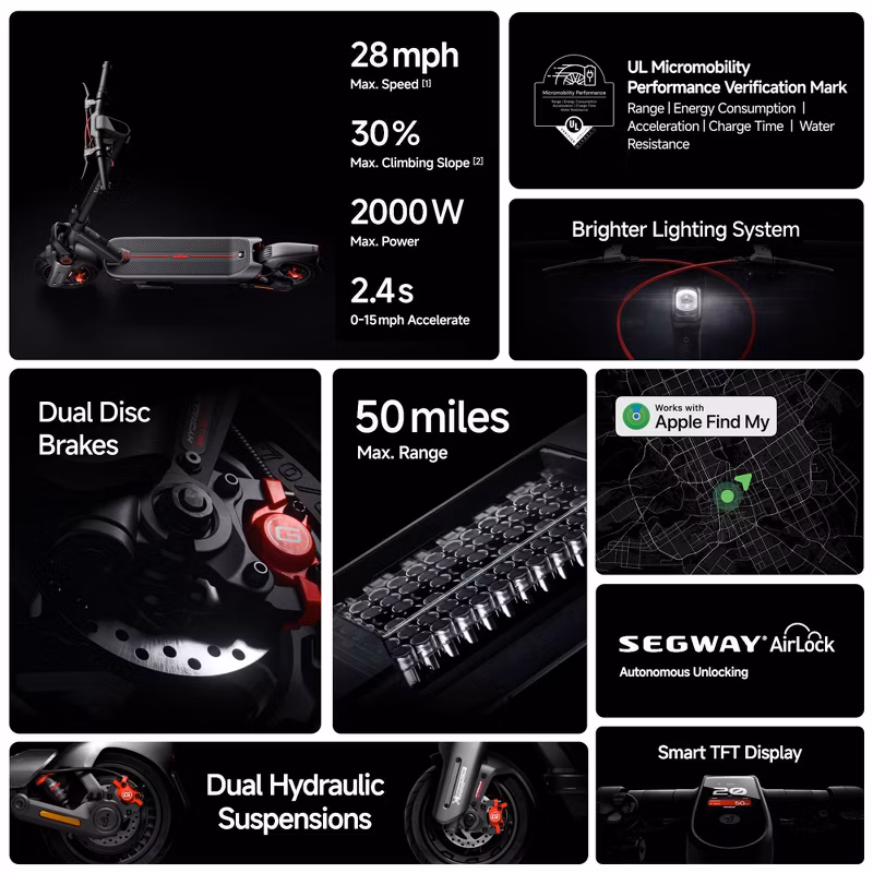 🚀 Max G3 Electric Scooter – 80km Long Range, Dual Suspension, 2000W Motor, Smart TFT Display